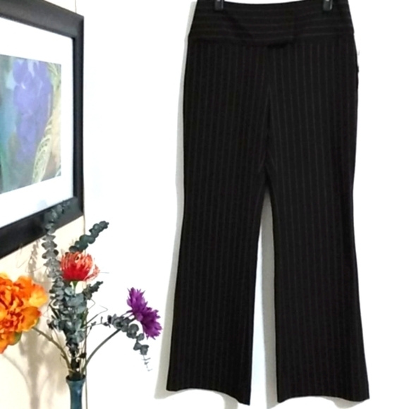 INC INTERNATIONAL CONCEPTS NWT BROWN & PINK STRIPE WIDE LEG PANTS SIZE 4 - Picture 1 of 12